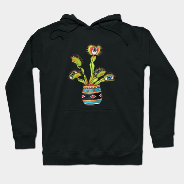 Venus Eye Trap Hoodie by cheyroseart